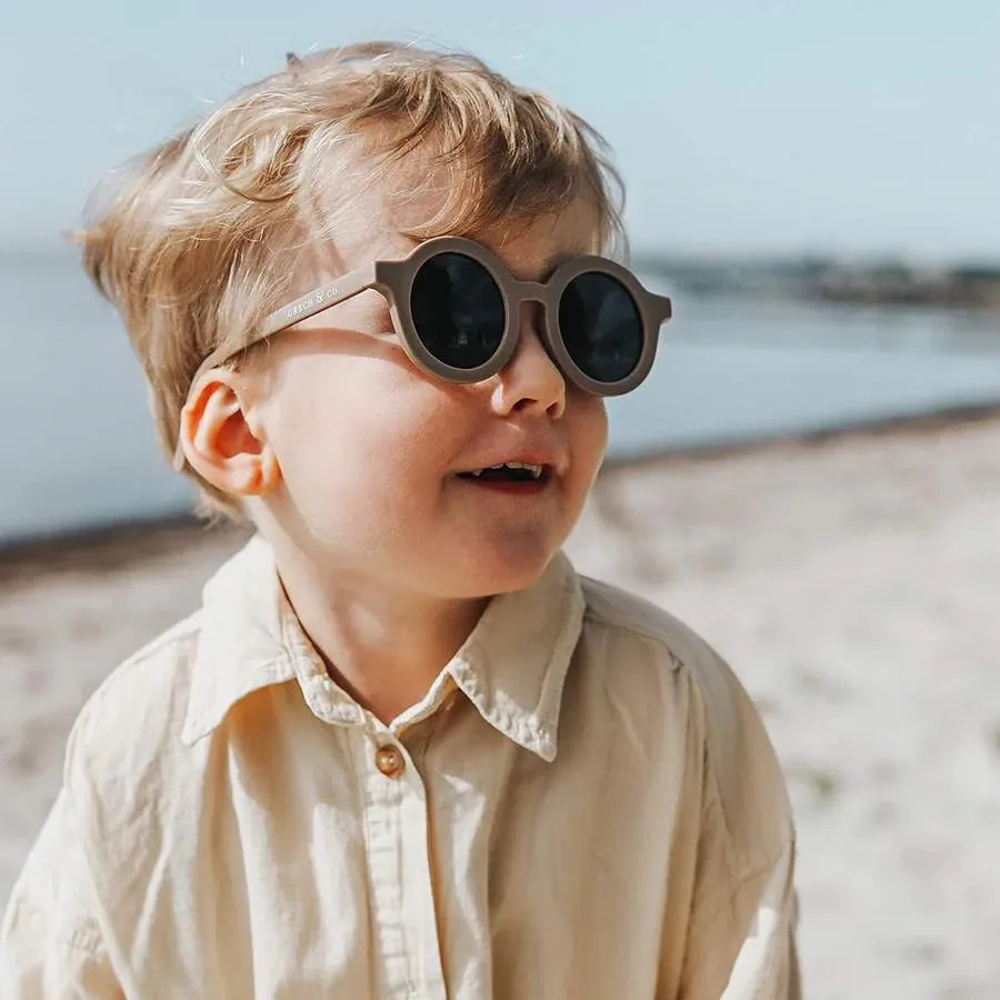 Round Sustainable Sunglass "Stone"