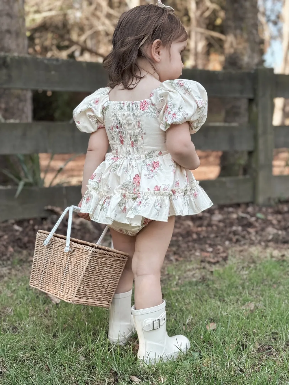 Sadie Floral Baby Romper