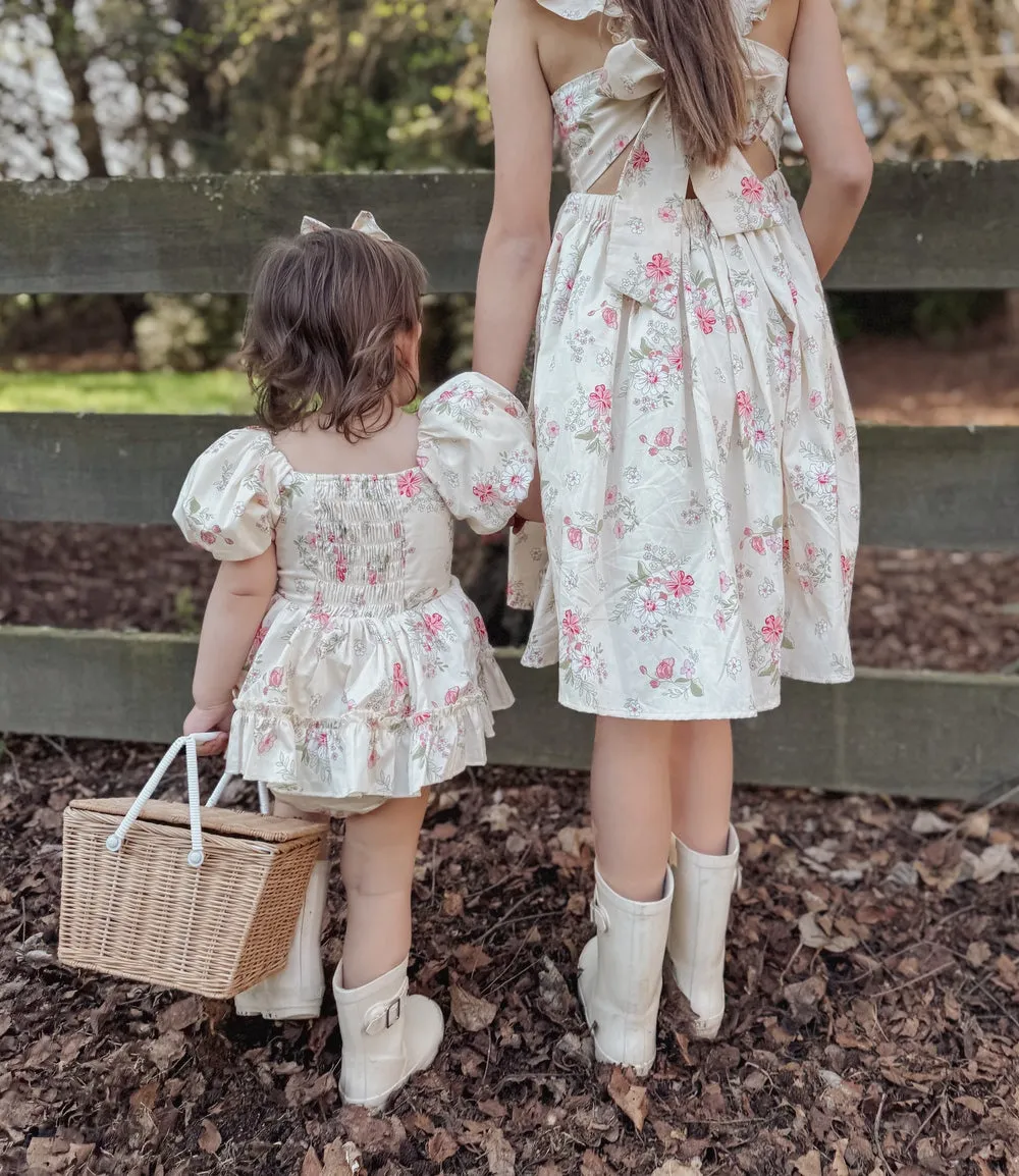 Sadie Floral Baby Romper