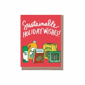 sustainable holiday christmas card