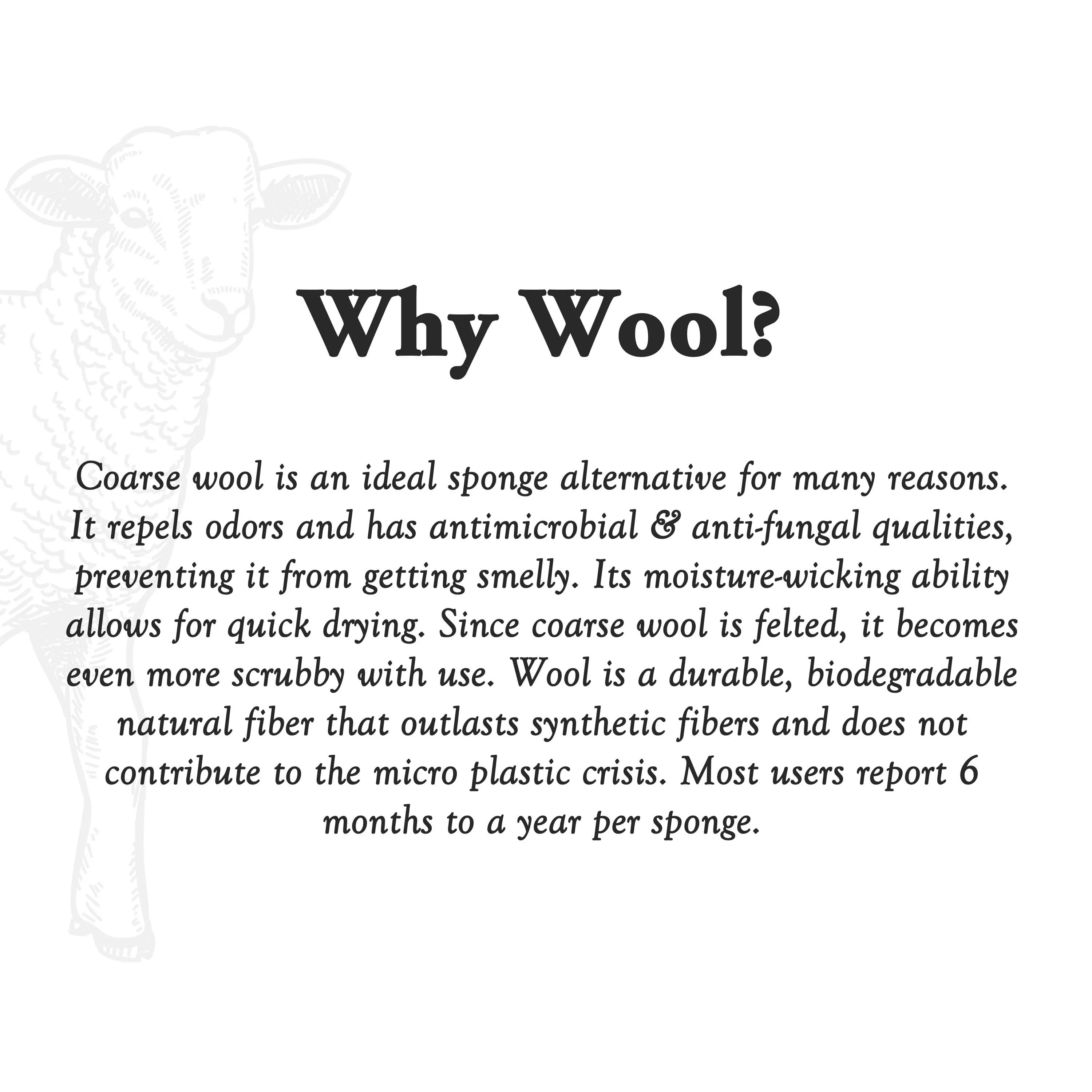 Sustainable Wool Scrub | Rustic Strength