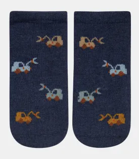 Toshi - Organic Socks Ankle Jacquard - Earthmover - Current