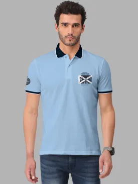 Trendy Typographic Print Half Sleeve Polo T-Shirt for Men's