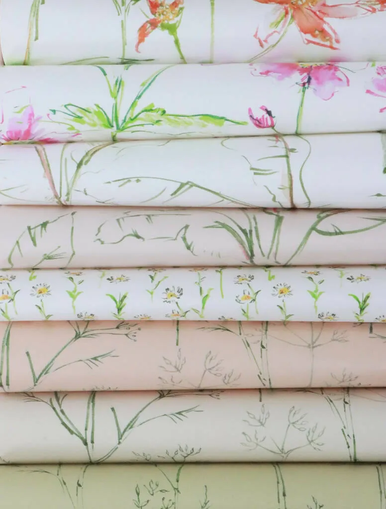 Tropical Paradise Pink Sustainable Wallpaper