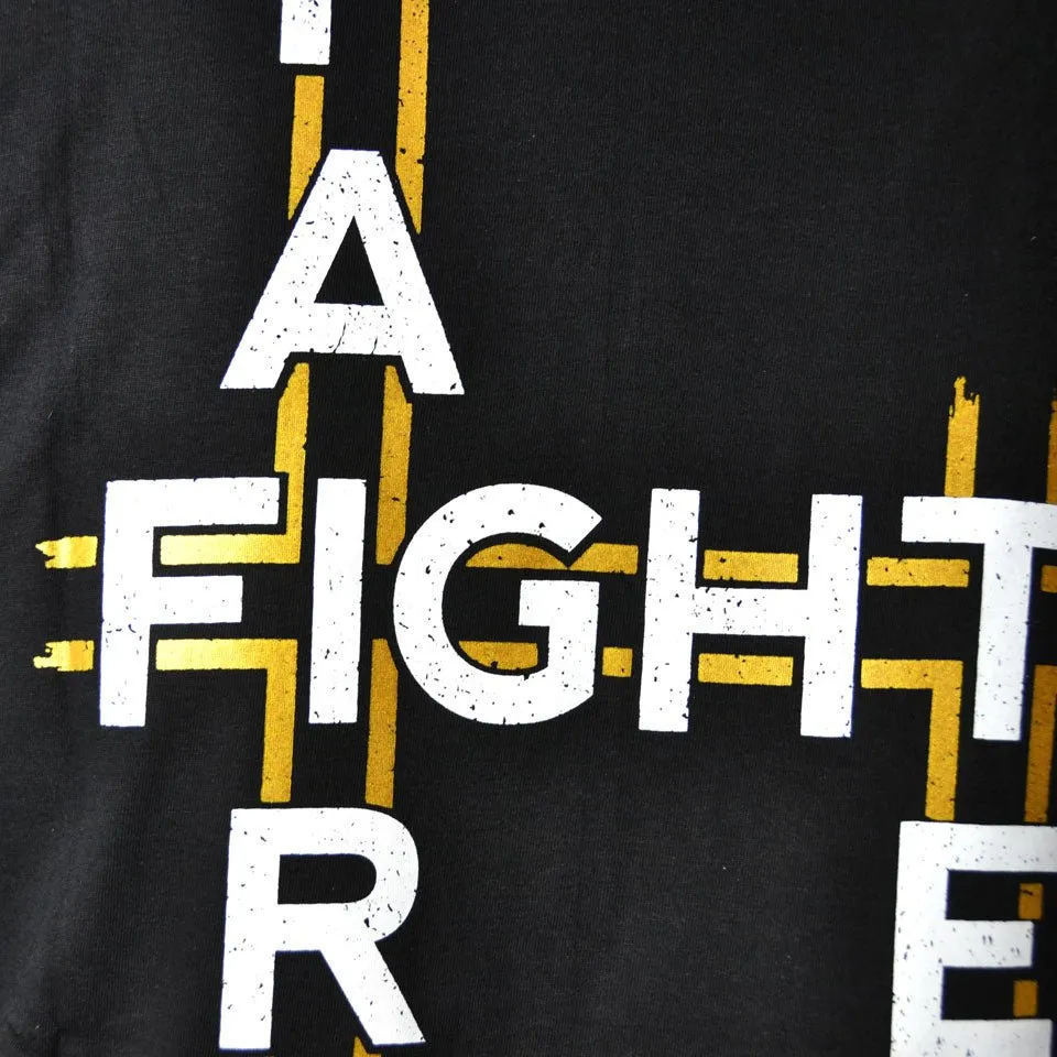 TST177 Fairtex Fight Team Black-Gold T-Shirt