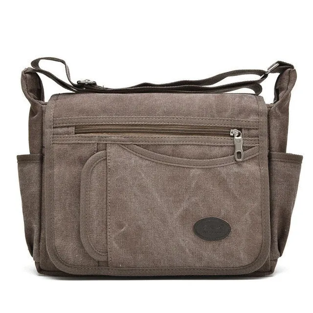 Unisex Canvas Shoulder Messenger Bags