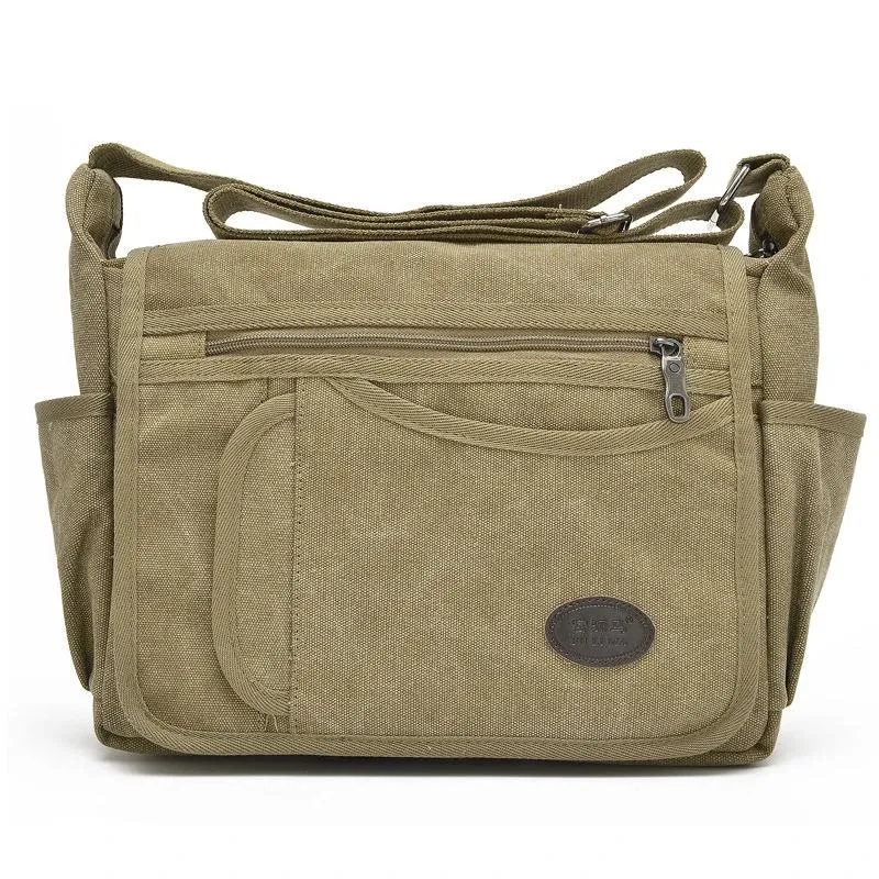 Unisex Canvas Shoulder Messenger Bags