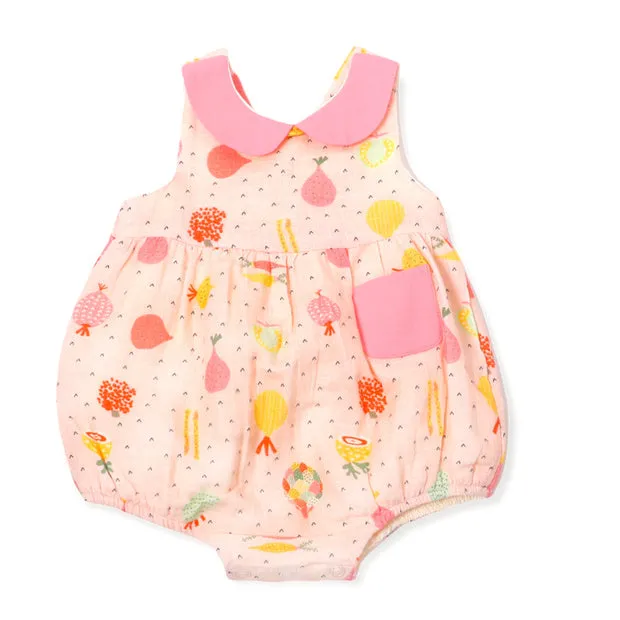 Veggie Salad Peter Pan Bubble Baby Romper