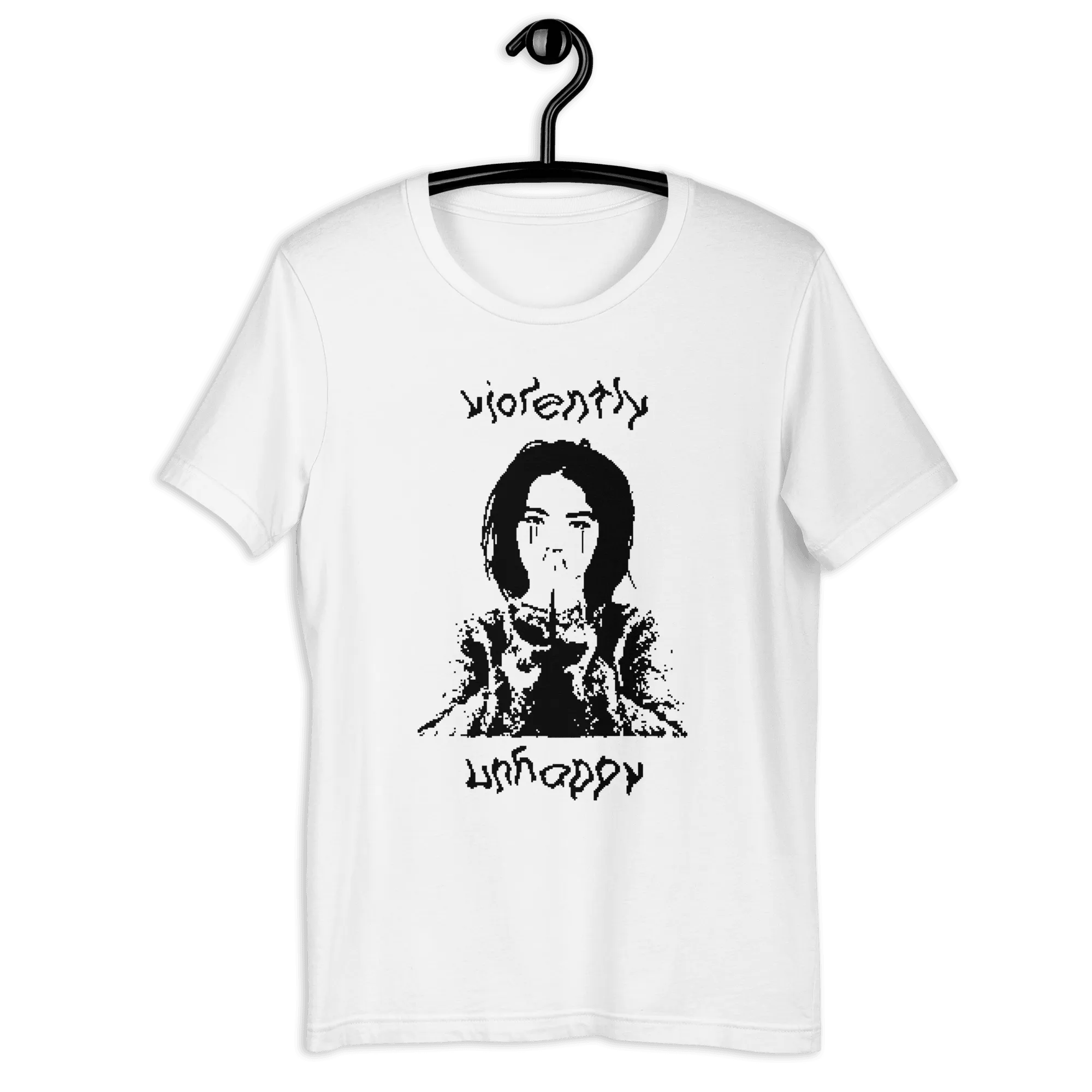Violently Unhappy® White T-Shirt
