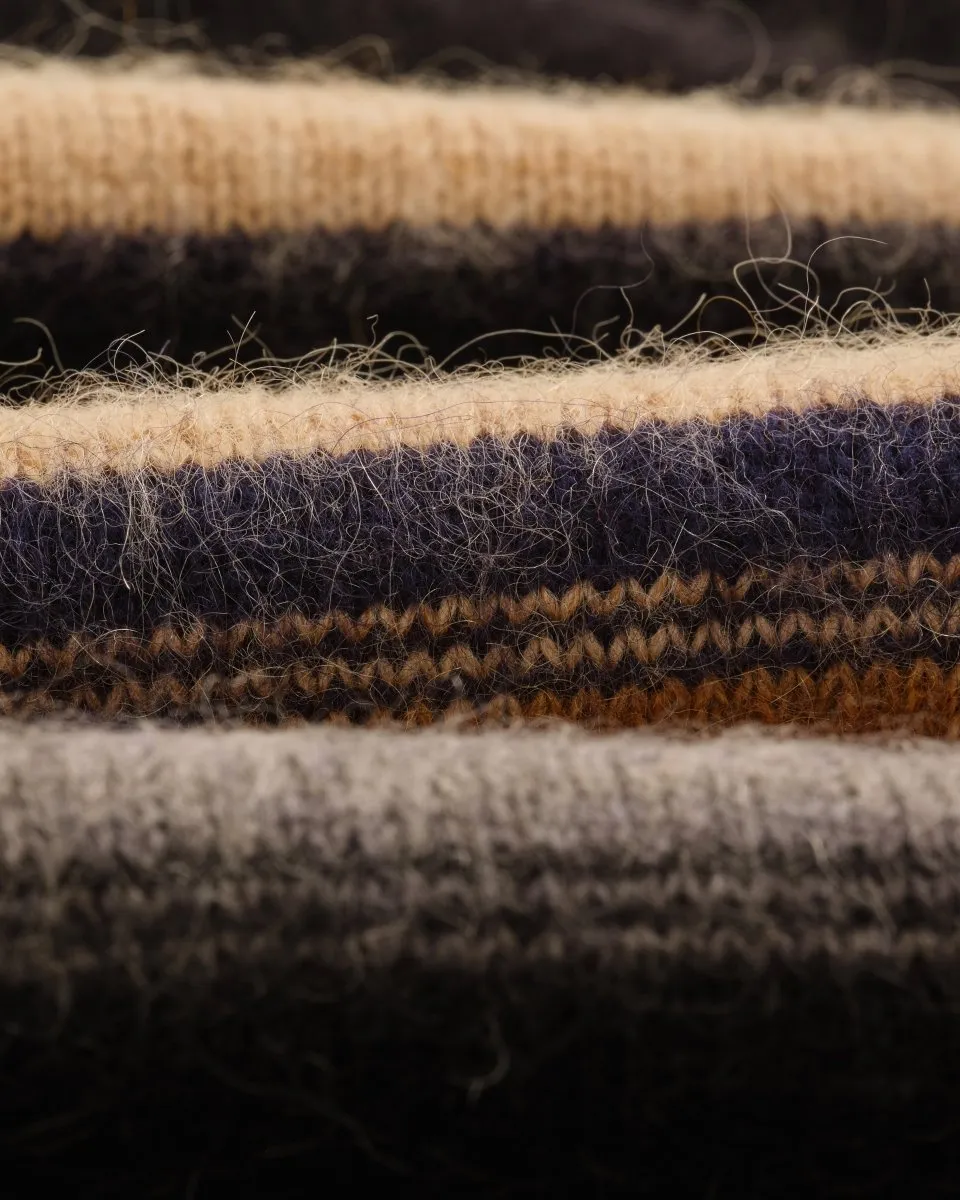 Wax London WILDE CREW BRUSH STRIPE BLACK MULTI