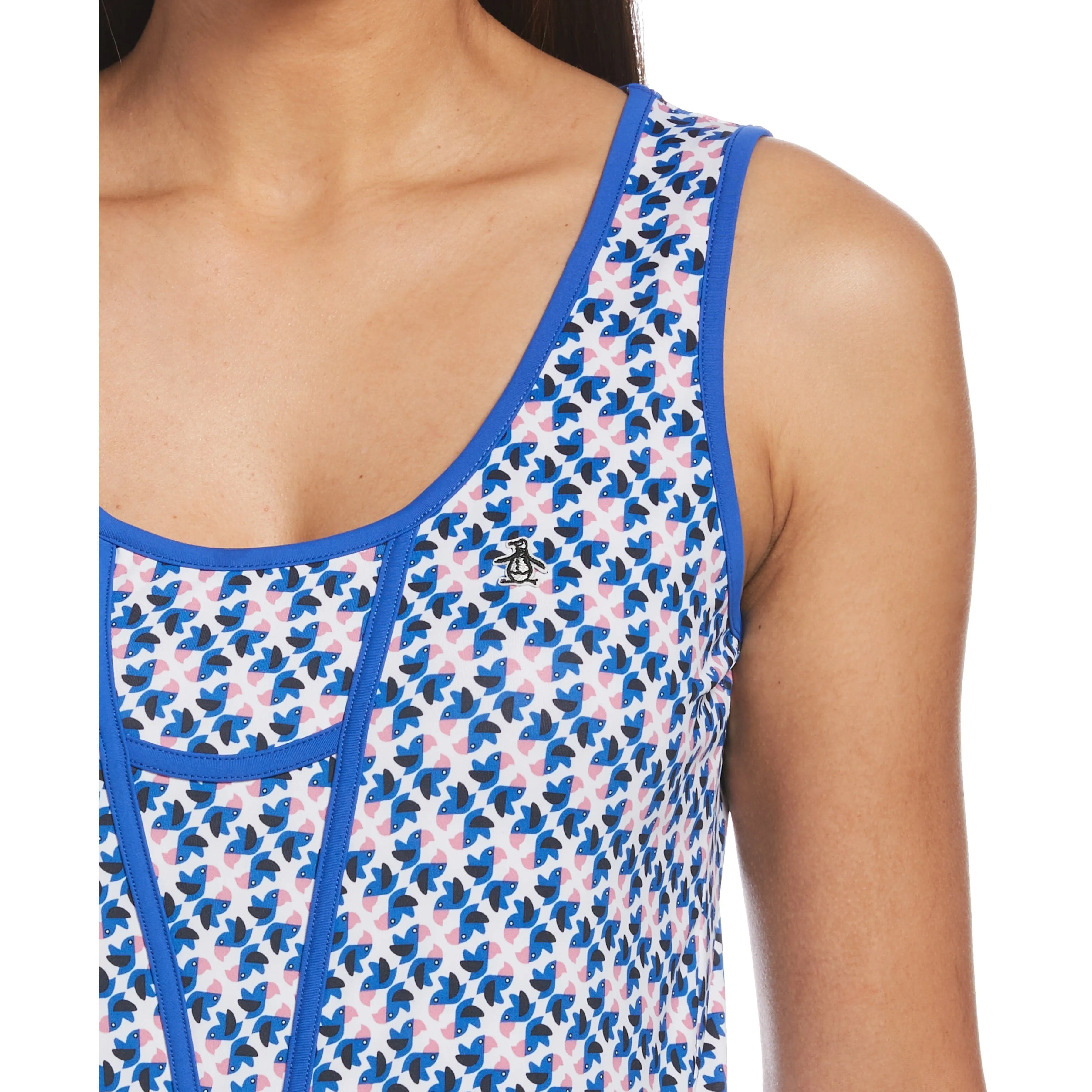 Women's Allover Printed Parrot Golf Dress